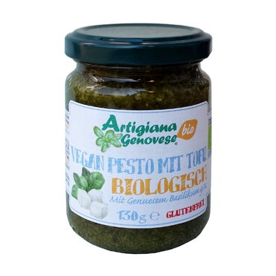 Pesto vegan met tofu van Artigiana Genovese, 6x 130 gr