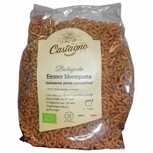 Macaroni Emmer Bloem van Castagno,12x 500 gr.