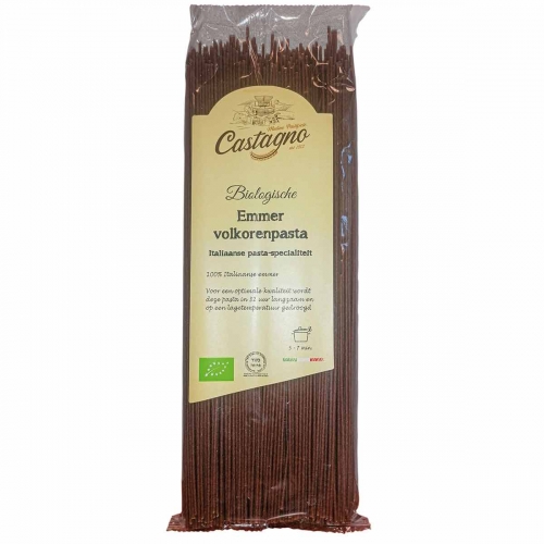 Spaghetti Emmer Volkoren van Castagno, 12x 500 gr.