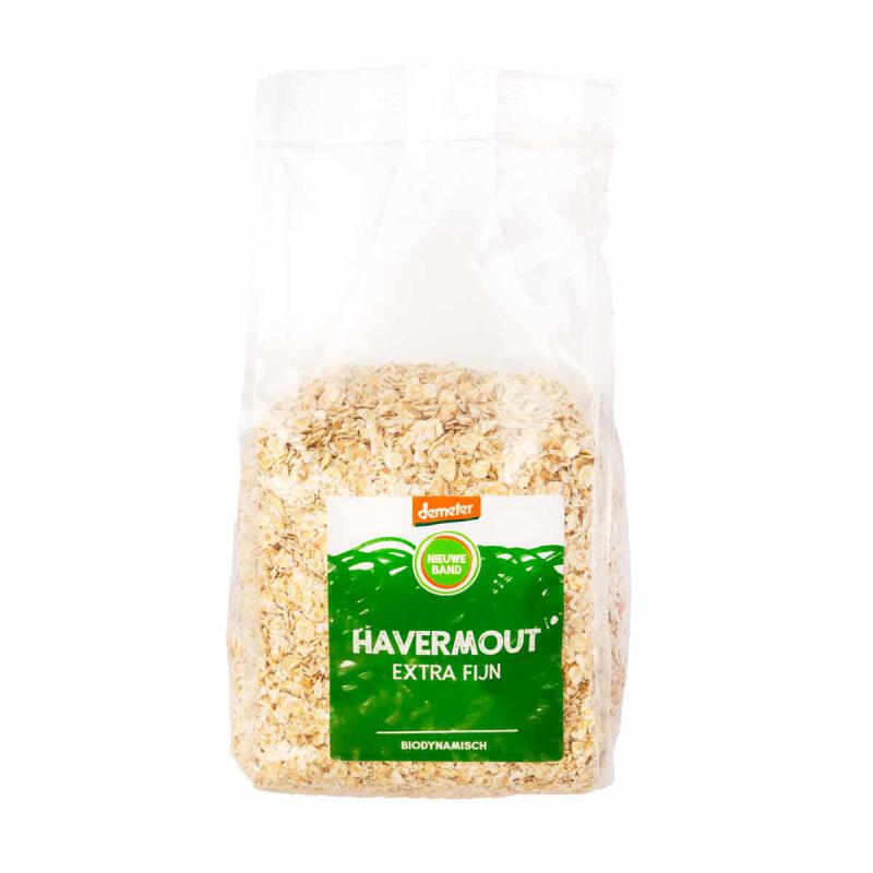 Havermout extra fijn van De Nieuwe Band, Demeter, 6x 500 gr