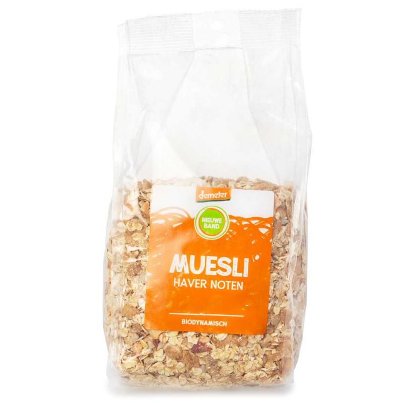 Muesli haver noten van de Nieuwe Band, 6x 500g. Demeter