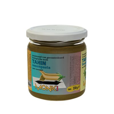 Tahin met zout van Monki, 6x 330 gr