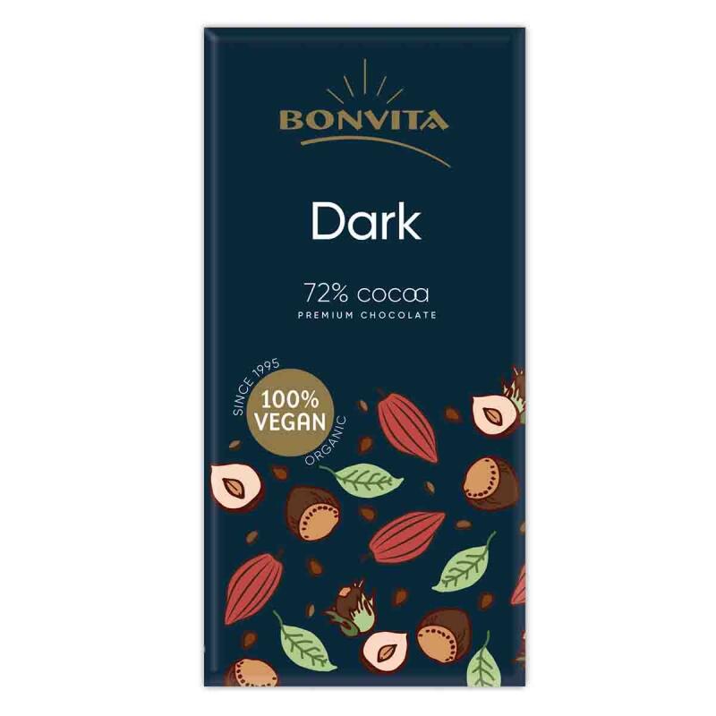 Chocoladetablet Puur 71% van Bonvita, 12x 100 gr