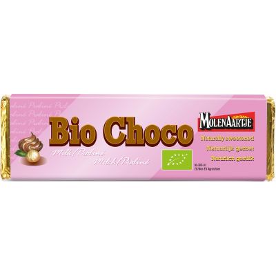 Bio choco melk-praline van Molenaartje, 20 x 65 g
