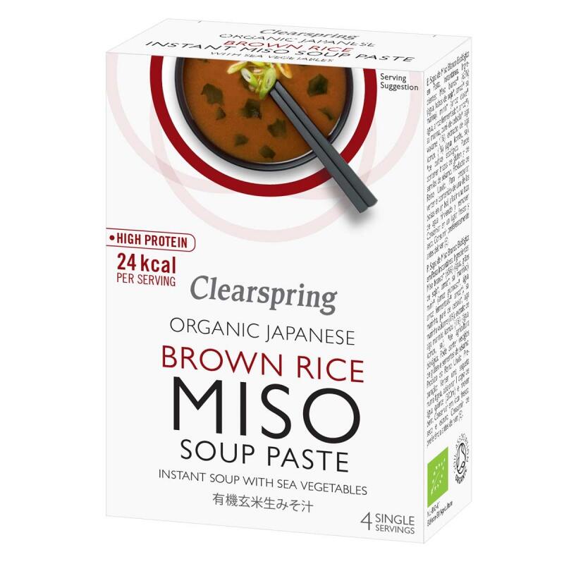 Instant Miso-Soeppasta Zeegroente van Clearspring, 8x 4 x15gr