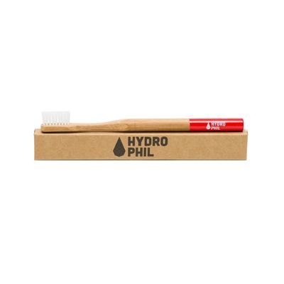 Tandenborstel Medium Soft rood van Hydrophil, 1 x 1 stk