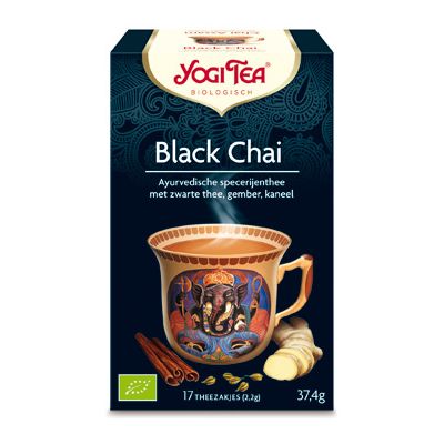Black Chai van Yogi Tea, 6x 17 blt