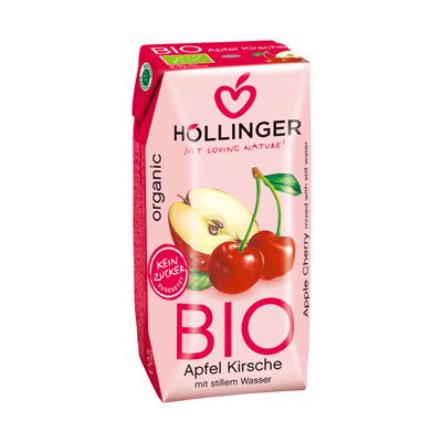 Appel-kersen sap van Höllinger, 8 x 3x200ml