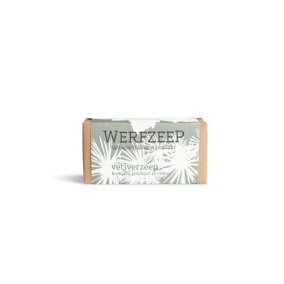 Vetiverzeep van Werfzeep, 1 x 100 g