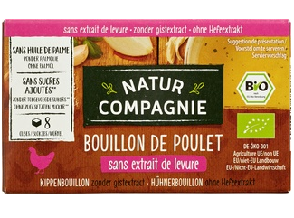 Kippenbouillon g-s vrij van Natur Compagnie, 12 x 80 g