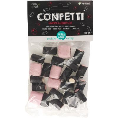 Zoete drop confetti van TerraSana, 20 x 100 g