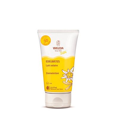 Edelw. zonnelotion SPF30 gevoelige huid van Weleda, 1 x 150 ml