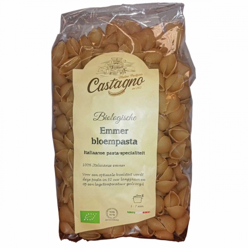 Schelpjes Emmer Bloem Pasta van Castagno, 12x 500 gr