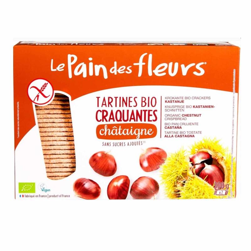 Crispbread tamme kastanje GV van le Pain des Fleurs, 8x 300 gr