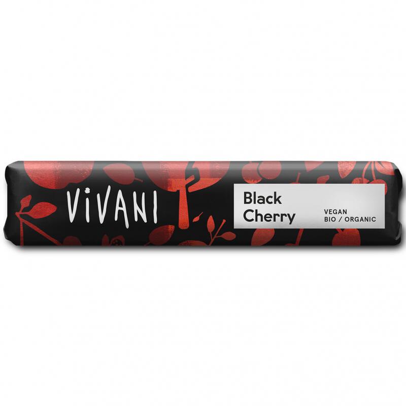 Chocobar black cherry van Vivani, 18x 35 gram