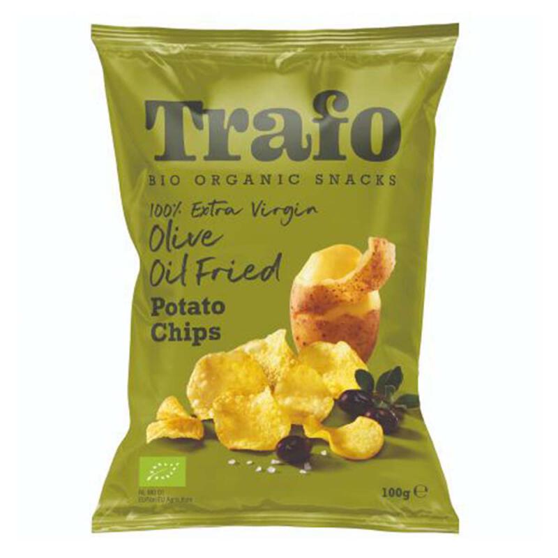 Aardappelchips (gebak. in olijfolie) van Trafo, 12x 100 gr