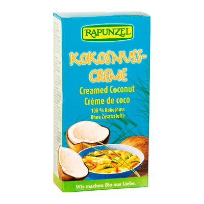 Kokosnootcreme (santen) van Rapunzel, 6x(2x50gr)