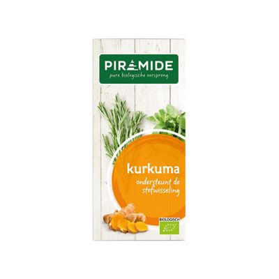 Kurkuma thee van Piramide, 6 x 20 builtjes