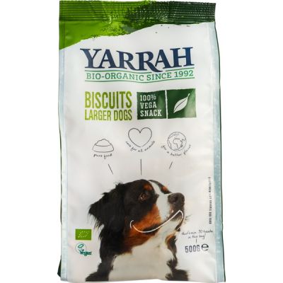 Hondenkoekjes vega (voor grotere honden) van Yarrah, 4 x 500 g