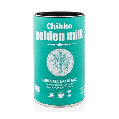 Golden milk curcuma latte mix van Chikko not coffee, 6 x 110 g