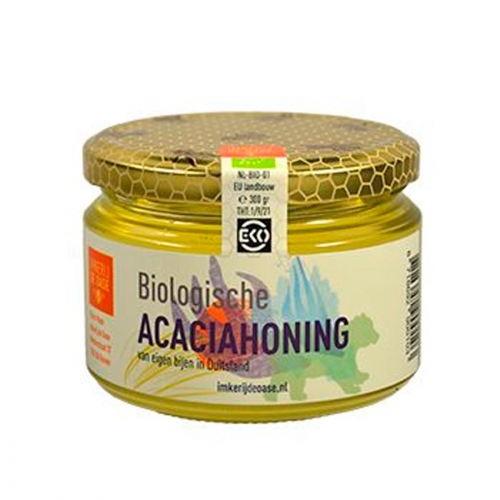 Acacia honing van Imkerij de Oase, 6 x 300 g