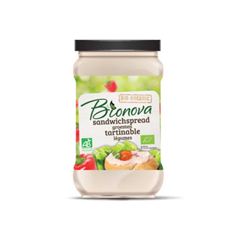 Sandwichspread groente van Bionova, 6x 280 g
