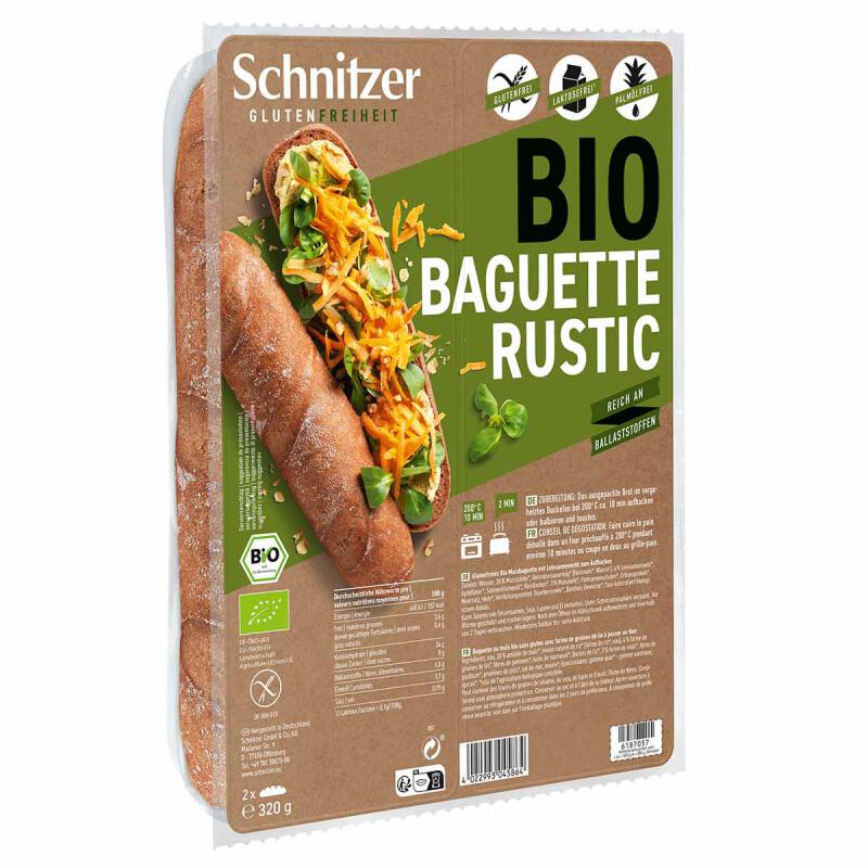 Baguette rustic (glutenvrij) van Schnitzer, 6 x 320 g