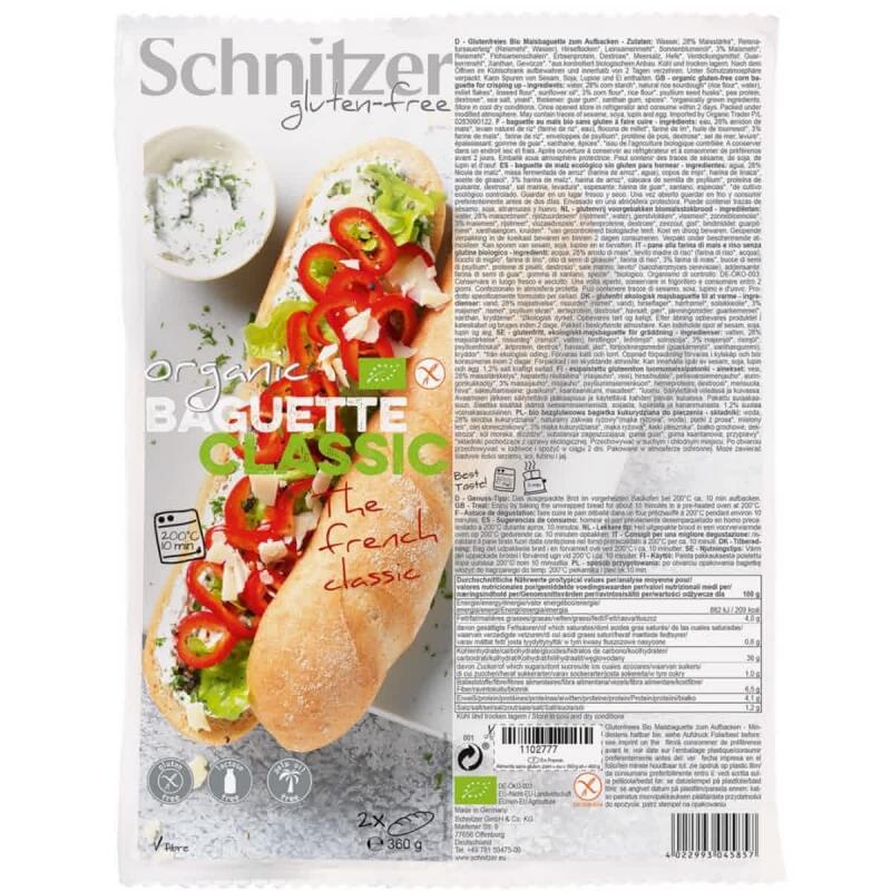Baguette classic (glutenvrij) van Schnitzer, 6 x 360 g