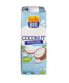 Kokosdrink ongezoet calc van Isola Bio, 6 x 1 l