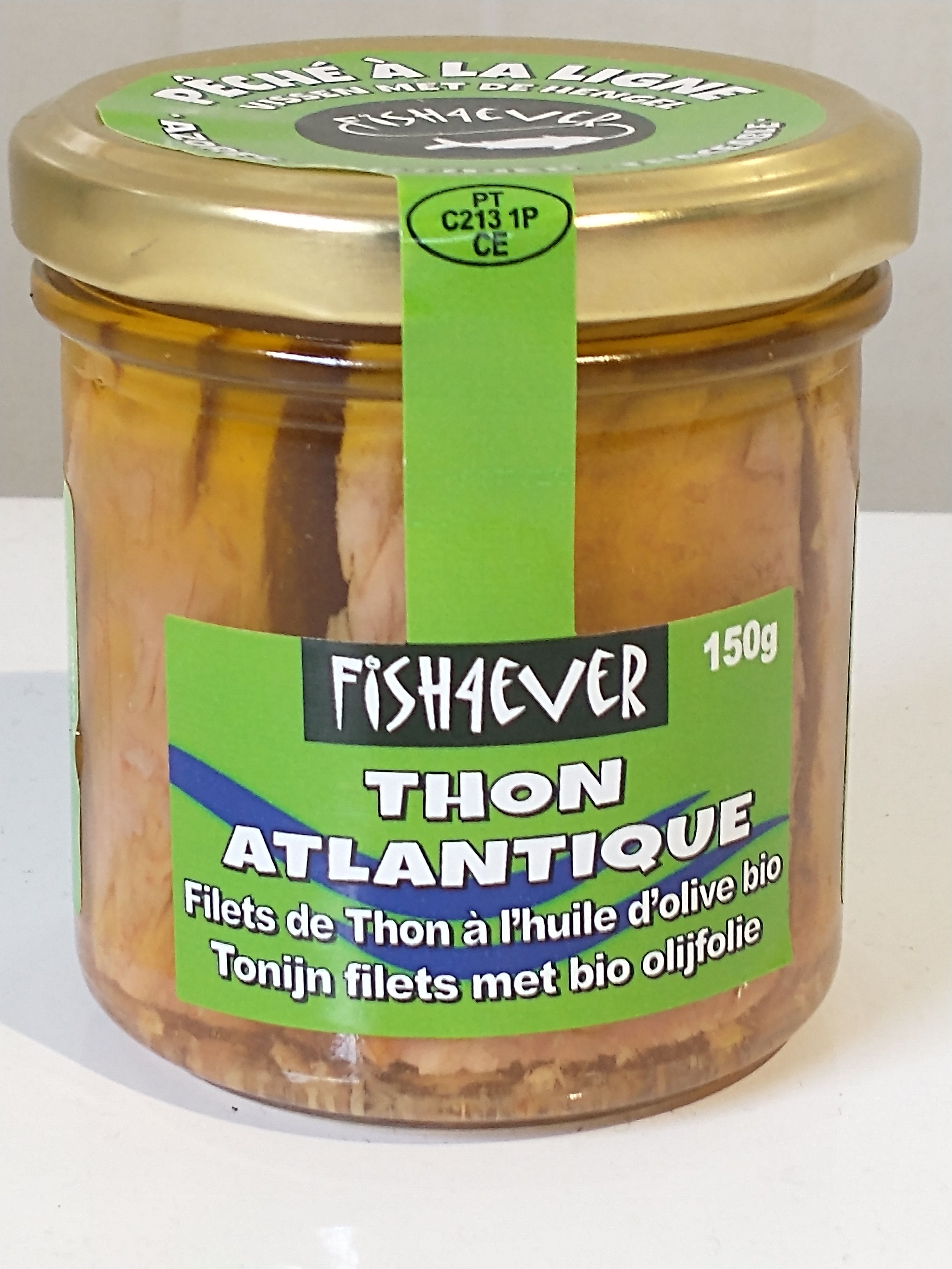tonijn skipjack olijfolie - glas van Fish 4 Ever, 6 x 150 g