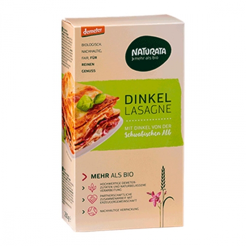 Lasagna spelt bloem van Naturata, 12 x 250 g