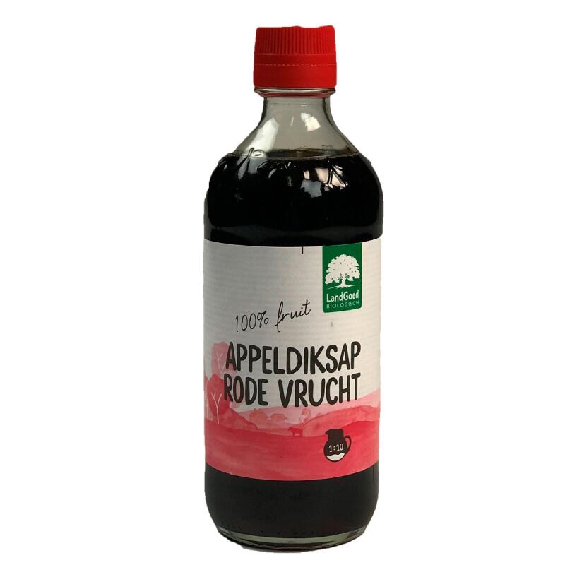 Appel-aardbei-vlierbes diksap van Landgoed, 4 x 400 ml