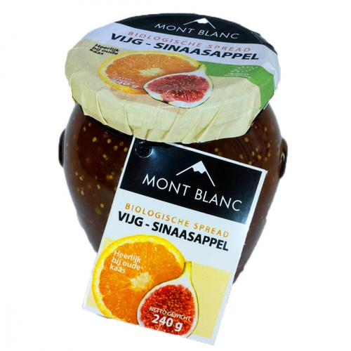 Vijg-sinaasappel spread van Mont Blanc, 12 x 240 g