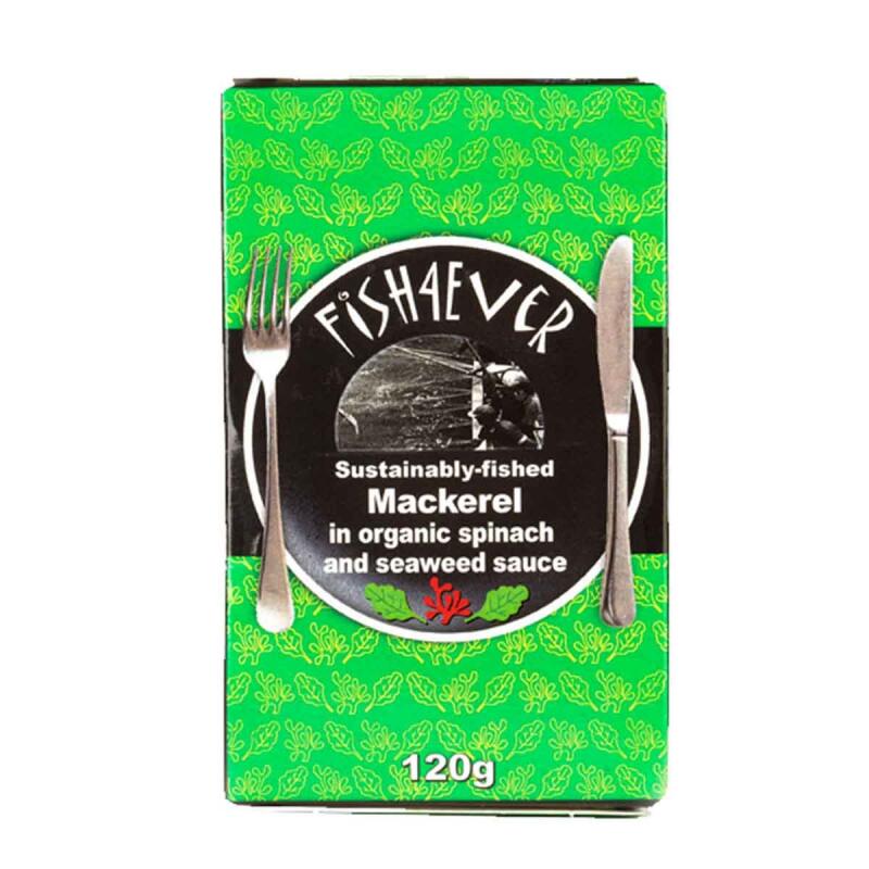 Makreel spinazie zeewiersaus van Fish 4 Ever, 10 x 120 g