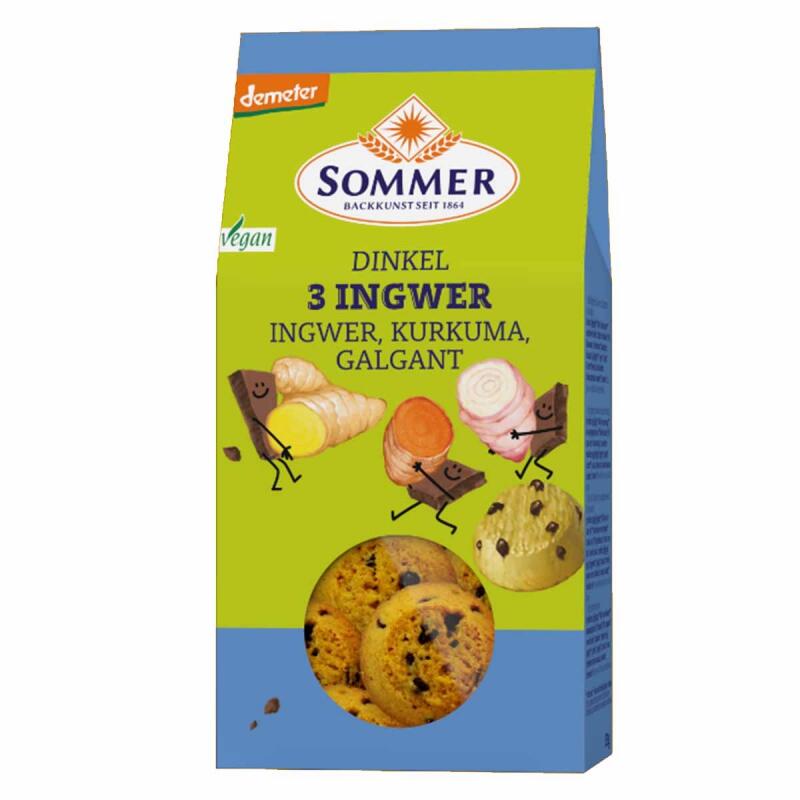 Spelt gember koekjes van Sommer  Co, 6 x 150 g