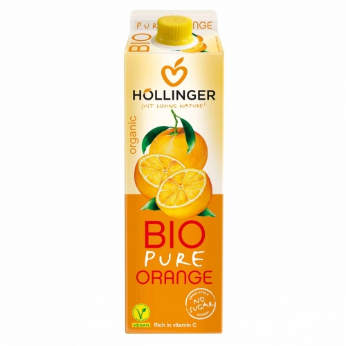 Sinaasappel sap van Höllinger, 12 x 1ltr Sinaasappel sap van Höllinger, 12 x 1ltr