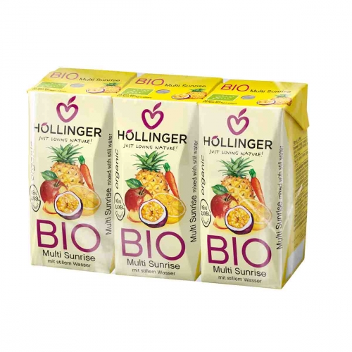 Multi sap sunrise van Höllinger, 8 x 3x200 ml Multi sap sunrise van Höllinger, 8 x 3x200 ml