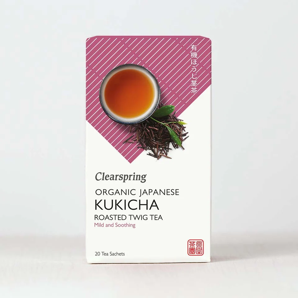 Kukicha thee van Clearspring, 4 x 20 builtjes