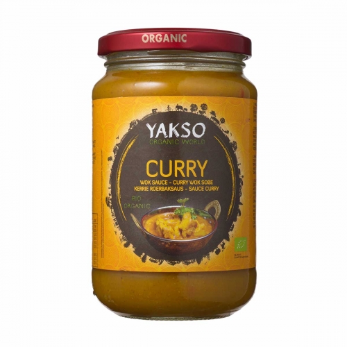 Roerbak saus kerrie van Yakso, 6 x 350 g