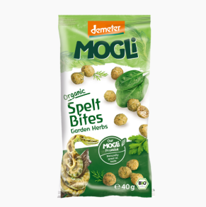 Bites spelt tuinkruiden van Mogli, 10 x 40 g