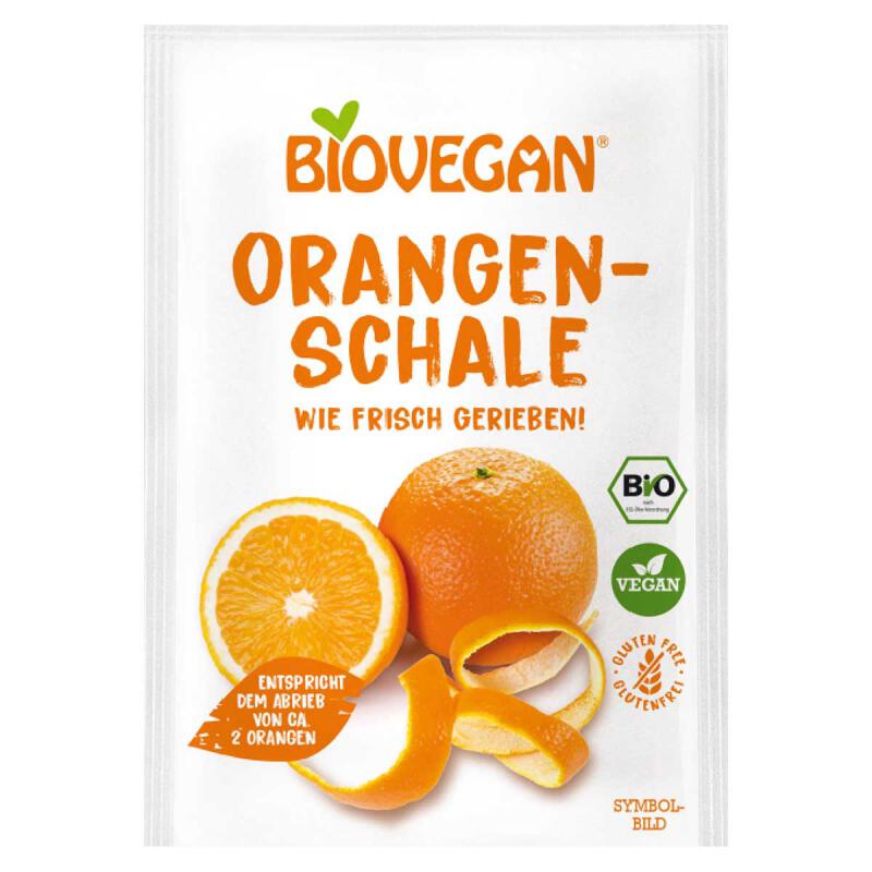 Sinaasappelschil geraspt van Biovegan, 20 x 9 g