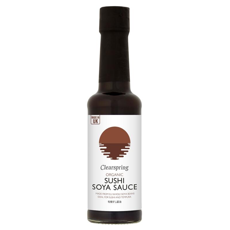 Sushi soja saus van Clearspring, 6 x 150 ml