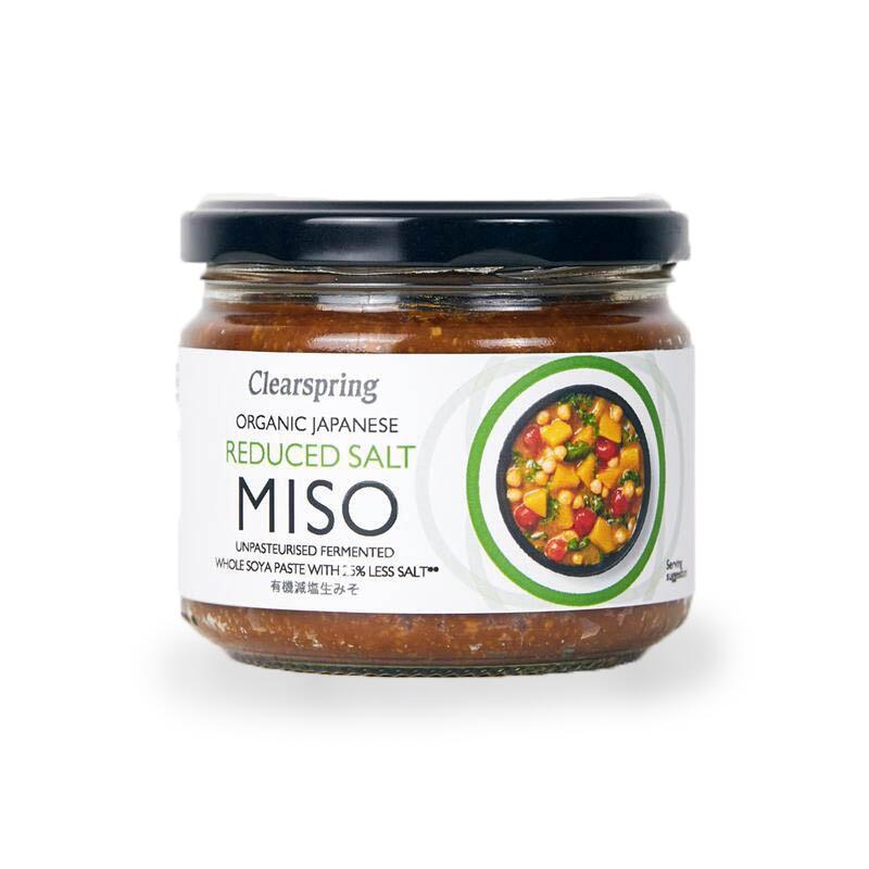 Miso minder zout van Clearspring, 6 x 270 g