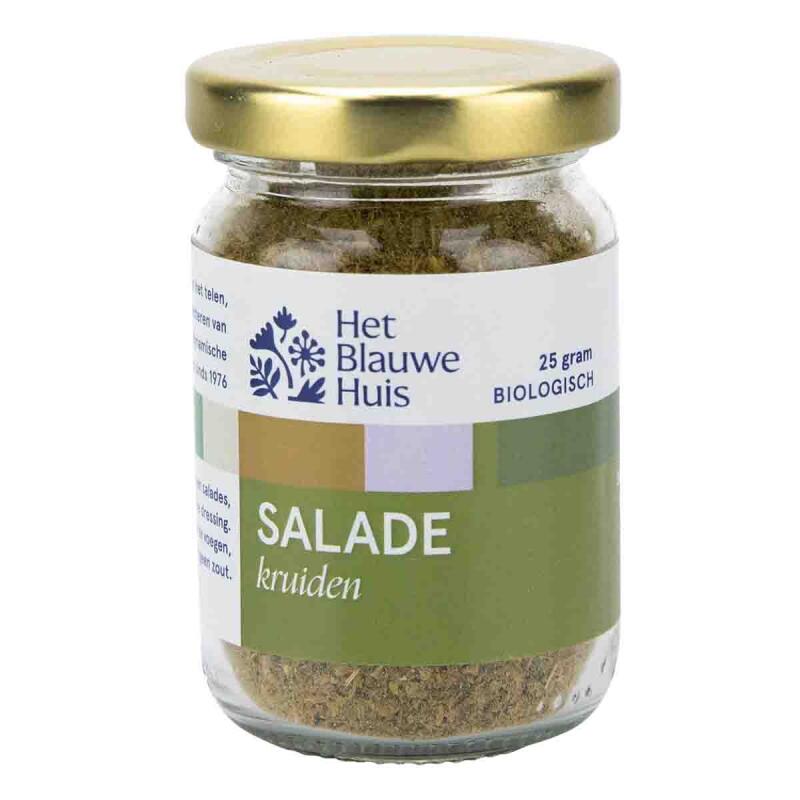 Salade kruiden (in glas)) van Het Blauwe Huis, 6 x 25 g