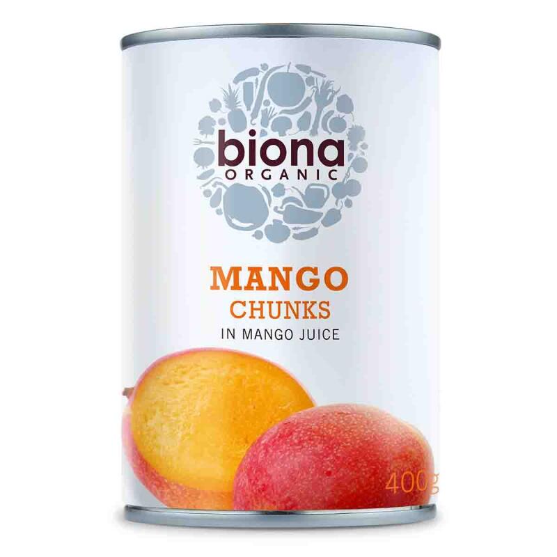 Mango stukken van Biona, 6 x 400 g