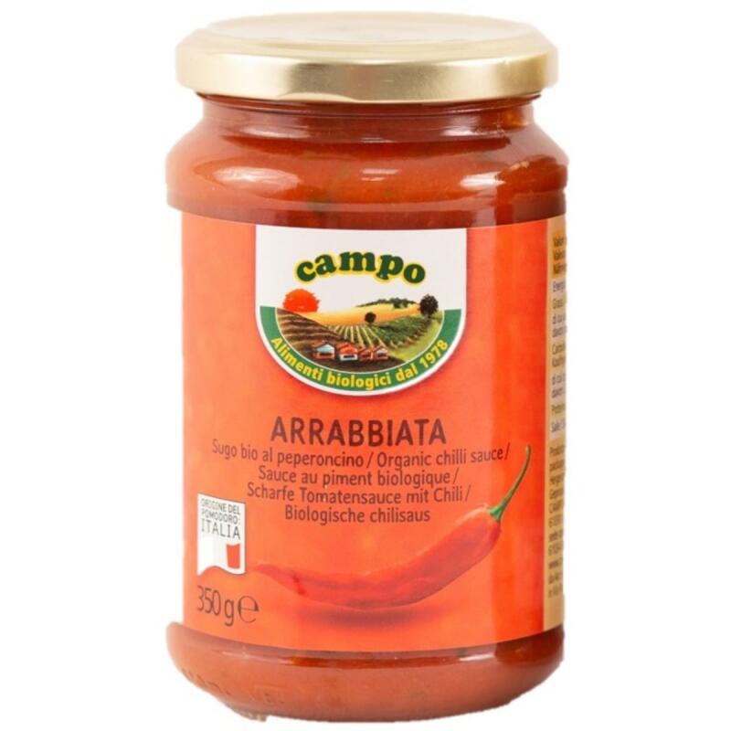 Tomatensaus arrabbiata van Campo, 6 x 350 g