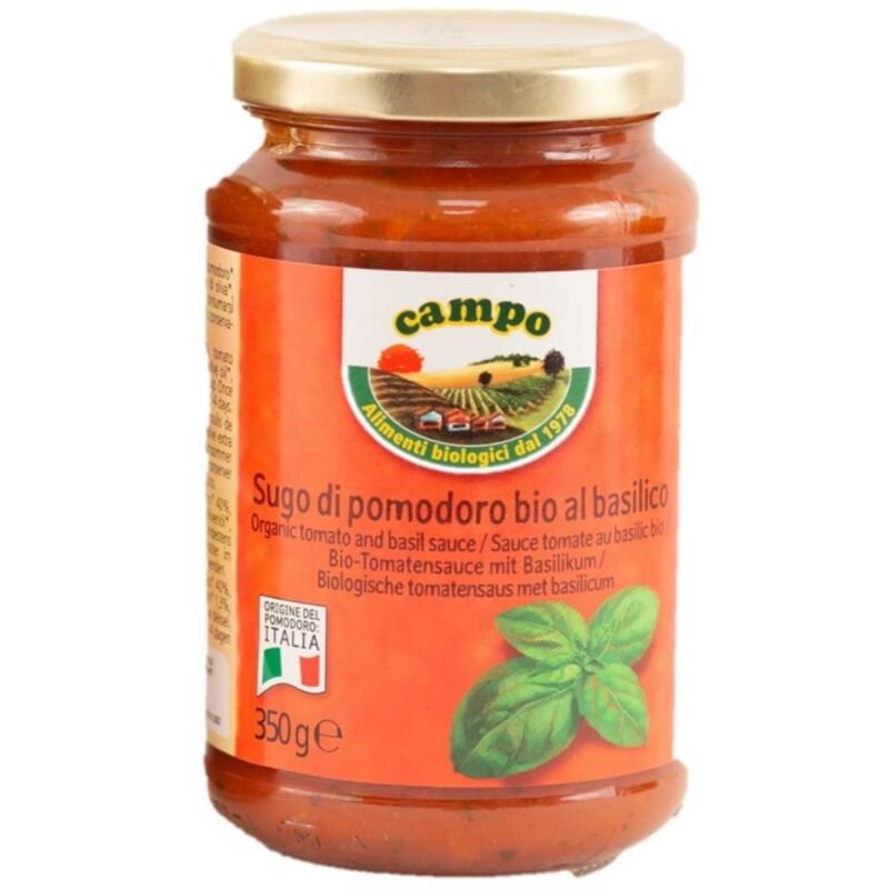 Tomatensaus basilicum van Campo, 6 x 350 g