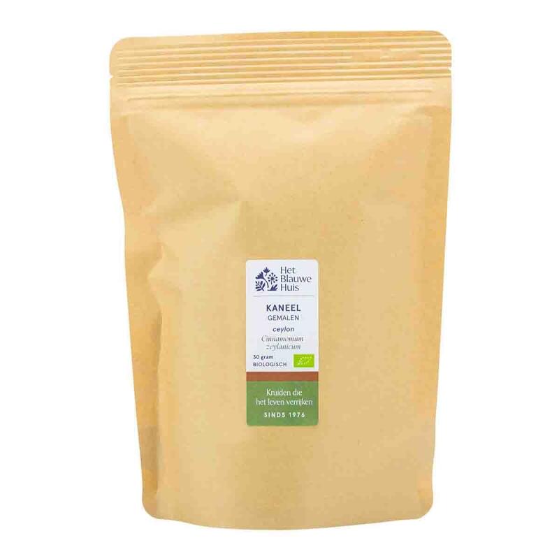 Kaneelpoeder ceylon -stazak van Het Blauwe Huis, 1 x 250 g