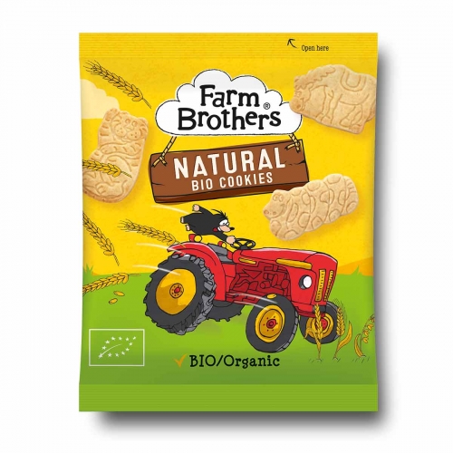 Kids naturel koekjes van Farm Brothers, 8 x 102 g