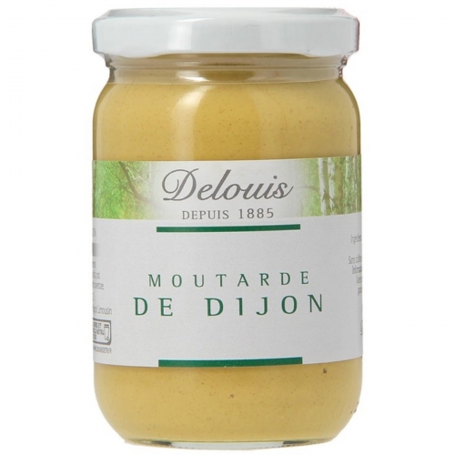 Mosterd dijon - fijn (sterk) van Delouis, 6 x 200 g